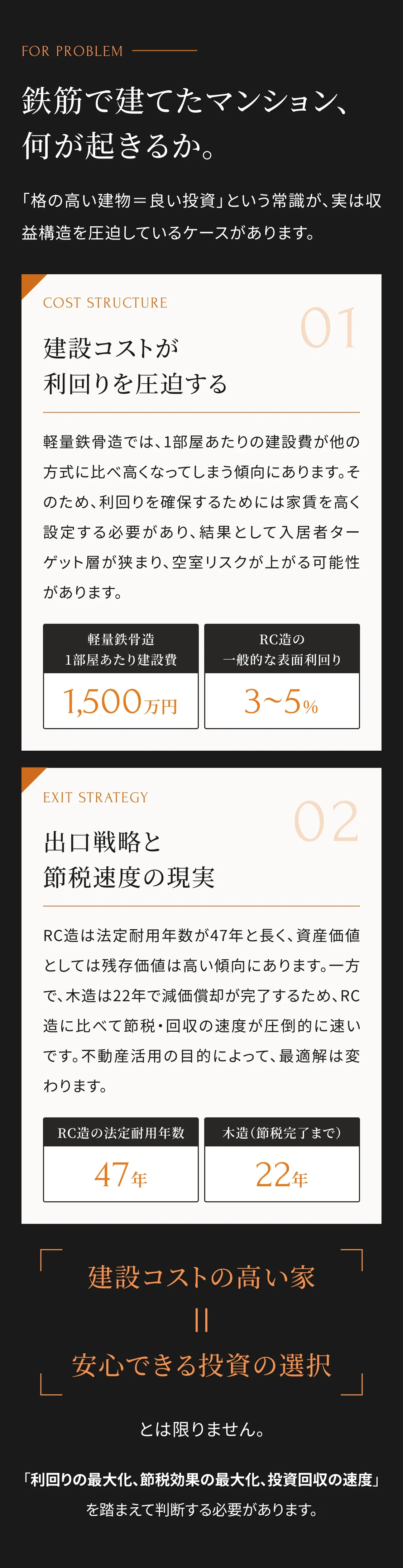 木造アパート投資の課題